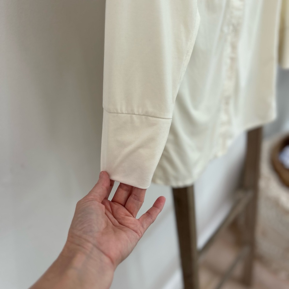 J. McLaughlin Cream Button Down Shirt - Picture 3 of 13